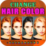 change hair color android application logo